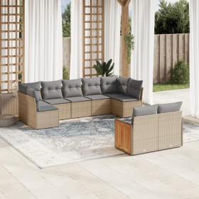 9-piece garden sofa set with beige synthetic rattan cushions by , Garden sets - Ref: Foro24-3260372, Price: 602,07 €, Discoun...