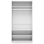Schrank aus glänzend weißem Sperrholz, 100 x 50 x 200 cm von vidaXL, Kleiderschränke - Ref: Foro24-800231, Preis: 189,32 €, R...