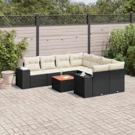 8-piece garden sofa set and black synthetic rattan cushions by , Garden sets - Ref: Foro24-3257701, Price: 558,94 €, Discount: %