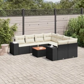 8-teiliges Gartensofa-Set und schwarze synthetische Rattankissen von , Gartensets - Ref: Foro24-3257701, Preis: 550,38 €, Rab...