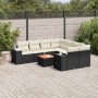 8-teiliges Gartensofa-Set und schwarze synthetische Rattankissen von , Gartensets - Ref: Foro24-3257701, Preis: 558,94 €, Rab...