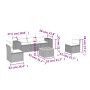 Garden sofa set with cushions 6 pieces beige synthetic rattan by , Garden sets - Ref: Foro24-3257717, Price: 400,49 €, Discou...