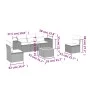 Garden sofa set with cushions 6 pieces beige synthetic rattan by , Garden sets - Ref: Foro24-3257717, Price: 429,89 €, Discou...