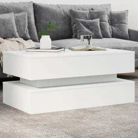 Couchtisch mit weißen LED-Leuchten 90x50x40 cm von , Couchtisch - Ref: Foro24-839861, Preis: 96,58 €, Rabatt: %