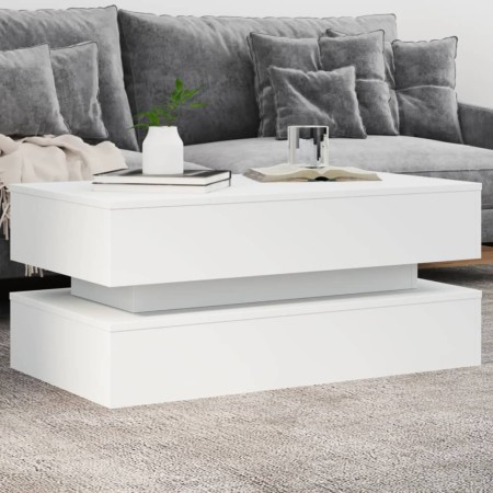 Couchtisch mit weißen LED-Leuchten 90x50x40 cm von , Couchtisch - Ref: Foro24-839861, Preis: 87,89 €, Rabatt: %