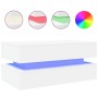 Couchtisch mit weißen LED-Leuchten 90x50x40 cm von , Couchtisch - Ref: Foro24-839861, Preis: 87,89 €, Rabatt: %