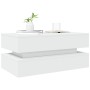 Couchtisch mit weißen LED-Leuchten 90x50x40 cm von , Couchtisch - Ref: Foro24-839861, Preis: 87,89 €, Rabatt: %