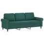 Zweiteilige Sofagarnitur aus dunkelgrünem Samt mit Kissen von , Sofas - Ref: Foro24-3202252, Preis: 576,87 €, Rabatt: %