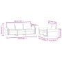 Zweiteilige Sofagarnitur aus dunkelgrünem Samt mit Kissen von , Sofas - Ref: Foro24-3202252, Preis: 576,87 €, Rabatt: %
