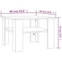 Concrete gray plywood coffee table 60x60x42 cm by vidaXL, Coffee table - Ref: Foro24-800211, Price: 41,16 €, Discount: %