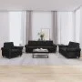 3-piece black velvet sofa set with cushions by , Sofas - Ref: Foro24-3202175, Price: 724,64 €, Discount: %