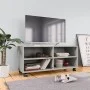 TV stand with gray concrete plywood wheels 90x35x35 cm by vidaXL, TV Furniture - Ref: Foro24-800184, Price: 56,48 €, Discount: %