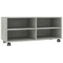 TV-Möbel mit Rädern, Sperrholz, grauer Beton, 90x35x35 cm von vidaXL, TV-Möbel - Ref: Foro24-800184, Preis: 57,35 €, Rabatt: %