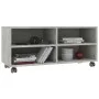 TV stand with gray concrete plywood wheels 90x35x35 cm by vidaXL, TV Furniture - Ref: Foro24-800184, Price: 56,48 €, Discount: %