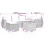 7-piece garden sofa set and beige synthetic rattan cushions by , Garden sets - Ref: Foro24-3257438, Price: 464,68 €, Discount: %
