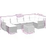 Gartensofa-Set mit beigen Kissen 8 Stück PE-Rattan von , Gartensets - Ref: Foro24-3257444, Preis: 566,87 €, Rabatt: %