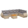 9-teiliges Gartensofa-Set mit beigen synthetischen Rattankissen von , Gartensets - Ref: Foro24-3257473, Preis: 563,61 €, Raba...