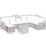 9-piece garden sofa set with beige synthetic rattan cushions by , Garden sets - Ref: Foro24-3257473, Price: 554,11 €, Discoun...