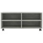 TV-Möbel mit Rädern, Sperrholz, grauer Beton, 90x35x35 cm von vidaXL, TV-Möbel - Ref: Foro24-800184, Preis: 57,35 €, Rabatt: %