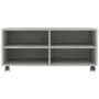 TV stand with gray concrete plywood wheels 90x35x35 cm by vidaXL, TV Furniture - Ref: Foro24-800184, Price: 56,48 €, Discount: %