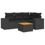 5-teiliges Gartenmöbel-Set und schwarze synthetische Rattankissen von , Gartensets - Ref: Foro24-3257756, Preis: 358,29 €, Ra...