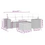 Garden sofa set with cushions 5 pieces gray synthetic rattan by , Garden sets - Ref: Foro24-3257761, Price: 341,01 €, Discoun...