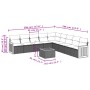Garden sofa set with beige cushions 10 pieces synthetic rattan by , Garden sets - Ref: Foro24-3260147, Price: 648,83 €, Disco...