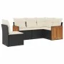 5-teiliges Gartenmöbel-Set und schwarze synthetische Rattankissen von , Gartensets - Ref: Foro24-3260054, Preis: 336,59 €, Ra...