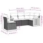 5-teiliges Gartenmöbel-Set und schwarze synthetische Rattankissen von , Gartensets - Ref: Foro24-3260054, Preis: 336,59 €, Ra...