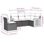 Garden sofa set with cushions 5 pieces beige synthetic rattan by , Garden sets - Ref: Foro24-3260056, Price: 380,88 €, Discou...