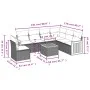 7-piece garden sofa set and beige synthetic rattan cushions by , Garden sets - Ref: Foro24-3260105, Price: 494,82 €, Discount: %