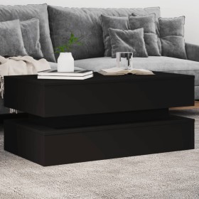Coffee table with LED lights black 90x50x40 cm by , Coffee table - Ref: Foro24-839862, Price: 89,47 €, Discount: %
