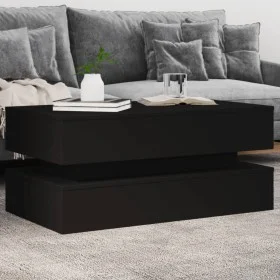 Couchtisch mit LED-Leuchten schwarz 90x50x40 cm von , Couchtisch - Ref: Foro24-839862, Preis: 97,25 €, Rabatt: %