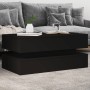 Mesa de centro con luces LED negro 90x50x40 cm de , Mesas de centro - Ref: Foro24-839862, Precio: 86,94 €, Descuento: %