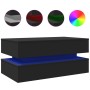 Coffee table with LED lights black 90x50x40 cm by , Coffee table - Ref: Foro24-839862, Price: 89,37 €, Discount: %
