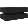 Coffee table with LED lights black 90x50x40 cm by , Coffee table - Ref: Foro24-839862, Price: 89,37 €, Discount: %