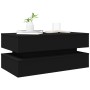 Coffee table with LED lights black 90x50x40 cm by , Coffee table - Ref: Foro24-839862, Price: 89,37 €, Discount: %