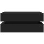 Coffee table with LED lights black 90x50x40 cm by , Coffee table - Ref: Foro24-839862, Price: 89,37 €, Discount: %