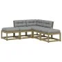 5-piece garden sofa set with impregnated pine wood cushions by , Garden sets - Ref: Foro24-3216964, Price: 454,74 €, Discount: %
