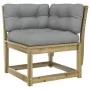 5-piece garden sofa set with impregnated pine wood cushions by , Garden sets - Ref: Foro24-3216964, Price: 454,74 €, Discount: %