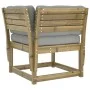 5-piece garden sofa set with impregnated pine wood cushions by , Garden sets - Ref: Foro24-3216964, Price: 454,74 €, Discount: %