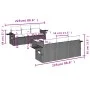 7-teiliges Gartensofa-Set und beigefarbene synthetische Rattankissen von , Gartensets - Ref: Foro24-3252246, Preis: 519,48 €,...
