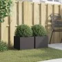 Planters 2 units black cold rolled steel 32x30x29 cm by , Pots and planters - Ref: Foro24-841536, Price: 61,12 €, Discount: %