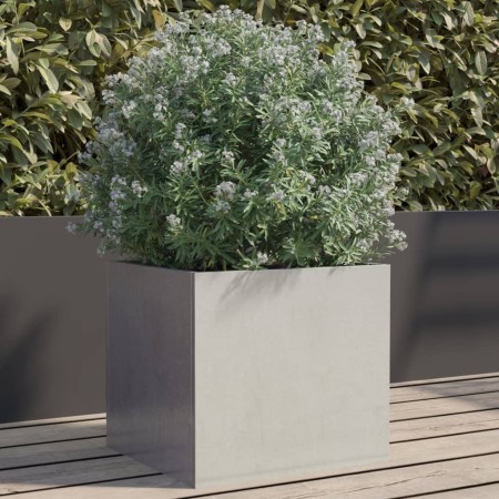 Pflanzgefäß aus silbernem Edelstahl, 32 x 30 x 29 cm von , Töpfe und Pflanzgefäße - Ref: Foro24-841543, Preis: 42,98 €, Rabat...