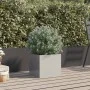 Silver stainless steel planter 32x30x29 cm by , Pots and planters - Ref: Foro24-841543, Price: 43,09 €, Discount: %