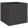 Planters 2 units black cold rolled steel 42x40x39 cm by , Pots and planters - Ref: Foro24-841548, Price: 75,54 €, Discount: %