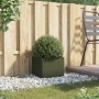 Jardinera de acero laminado en frío verde oliva 32x30x29 cm de , Maceteros y jardineras - Ref: Foro24-841541, Precio: 37,05 €