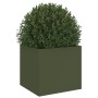 Jardinera de acero laminado en frío verde oliva 32x30x29 cm de , Maceteros y jardineras - Ref: Foro24-841541, Precio: 37,05 €