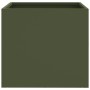 Jardinera de acero laminado en frío verde oliva 32x30x29 cm de , Maceteros y jardineras - Ref: Foro24-841541, Precio: 37,05 €