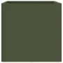 Olive green cold rolled steel planter 32x30x29 cm by , Pots and planters - Ref: Foro24-841541, Price: 30,92 €, Discount: %